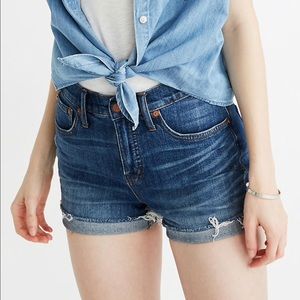 Madewell High-rise denim shorts